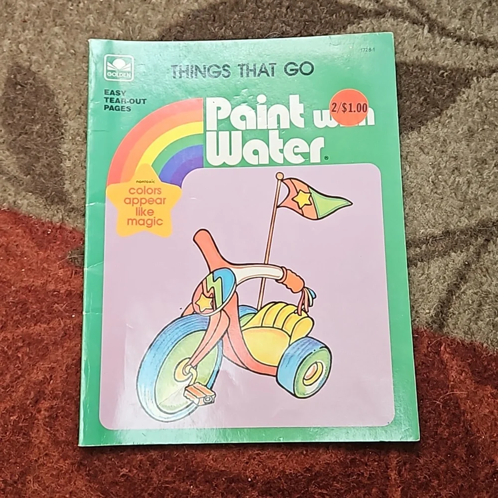 VINTAGE paint with water books for young children. Perfect for a preschool - Picture 9 of 9